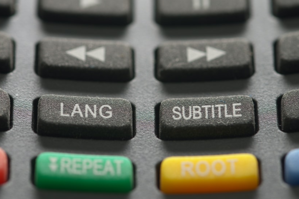 Lang and subtitle buttons