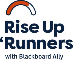 Rise up runners with Blackboard Ally logo